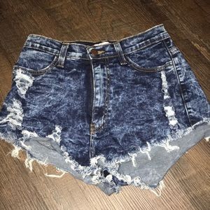 High waisted shorts